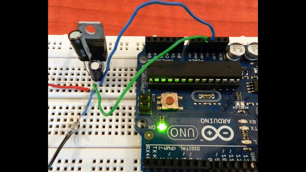 5v from 9v battery using 7805 Voltage regulator IC - YouTube car 12v schematic wiring 