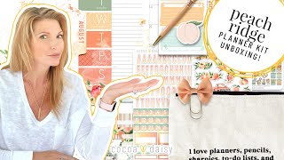 Unboxing Peach Ridge Planner Kit by Cocoa Daisy | August 2021