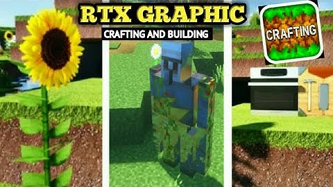HOW TO ADD RTX TEXTURE PACK IN CRAFTING AND BUILDING