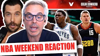 NBA Playoff Reaction: Timberwolves-Nuggets, Knicks-Pacers; Twolves-Mavs prediction | Cowherd + Timpf
