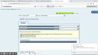 citing databases in noodletools