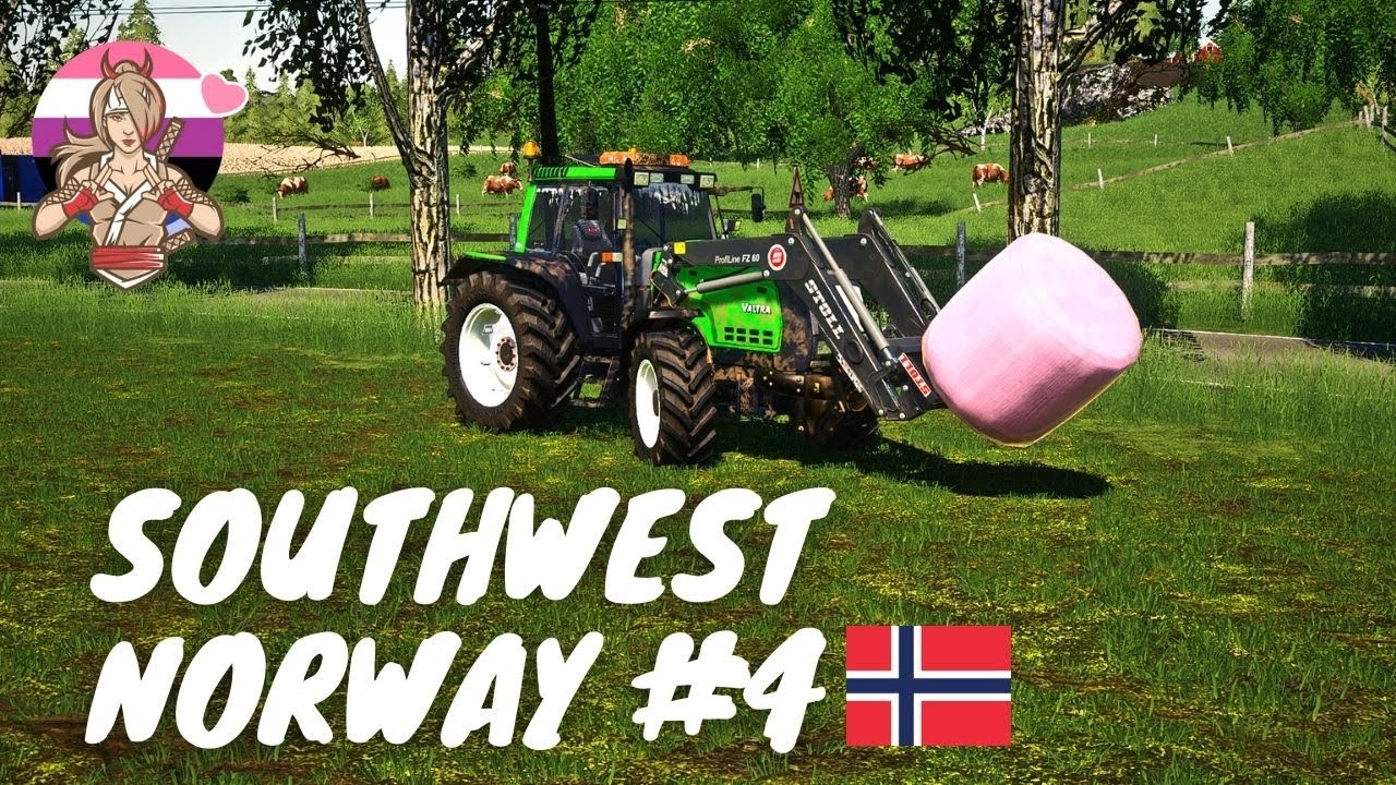 Making silage bales! - Southwest Norway #4 - Farming Simulator 19
