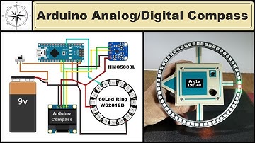 Arduino Analog + Digital  Compass with HMC5883L sensor