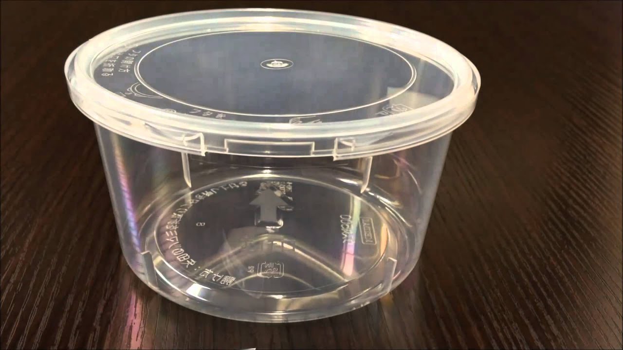 ガス抜き機能付き 丸型セーフティ薄肉容器 発酵食品に最適!キムチや