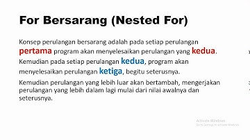 Day-7 Algoritma dan Pemrograman (Teori): Perulangan Bersarang
