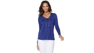 Liz Lange LongSleeve Top with Tie