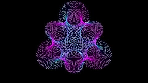 Retro Python-coded mathematical art animation using 300 lines. #codeart