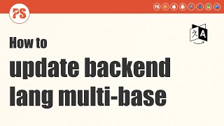 How to update backend language multi base application screenshot 4