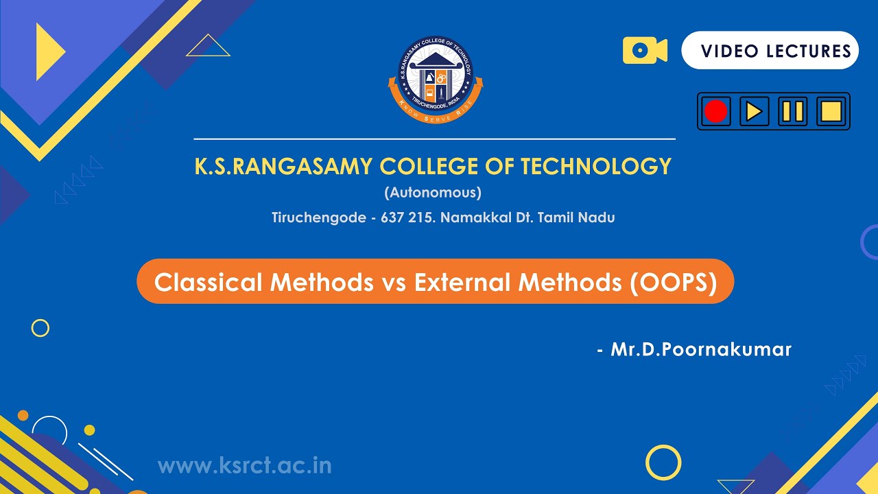 Classical Methods vs External Methods (OOPS)