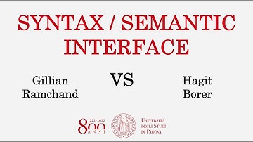 02/07/20 Gillian Ramchand and Hagit Borer exchange views on the event structure. Mod: David Adger