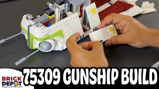 Building the Gunship: LEGO Star Wars 75309 Republic Gunship unboxing & timelapse/speedbuild | #2