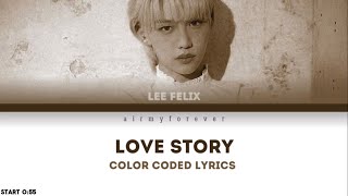 [Ai Cover] Felix - Love Story (Indila) |Color coded lyrics| • Airmy