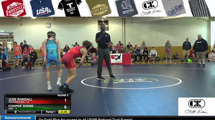 Mat 1 106 Jude Randall Oklahoma Red Vs Cooper Shor...
