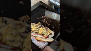 The original chopped cheese from Hajjis in East Harlem NYC