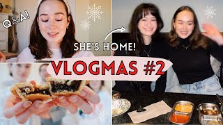 VLOGMAS #2: Answering YOUR Questions + Trying Holiday Treats! 🎄