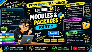 Full Python Full Course ♥️ | Modules & Packages part 1 | Lecture 18 News