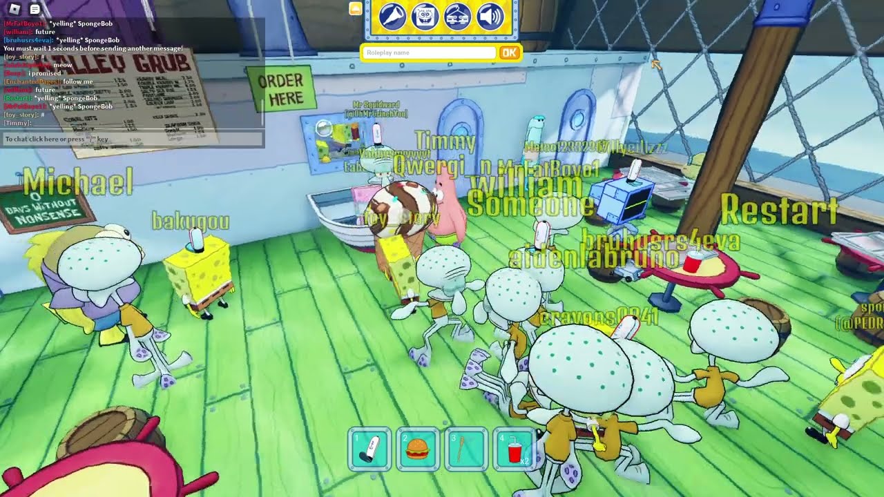 SPONGEBOB! *game crashes*