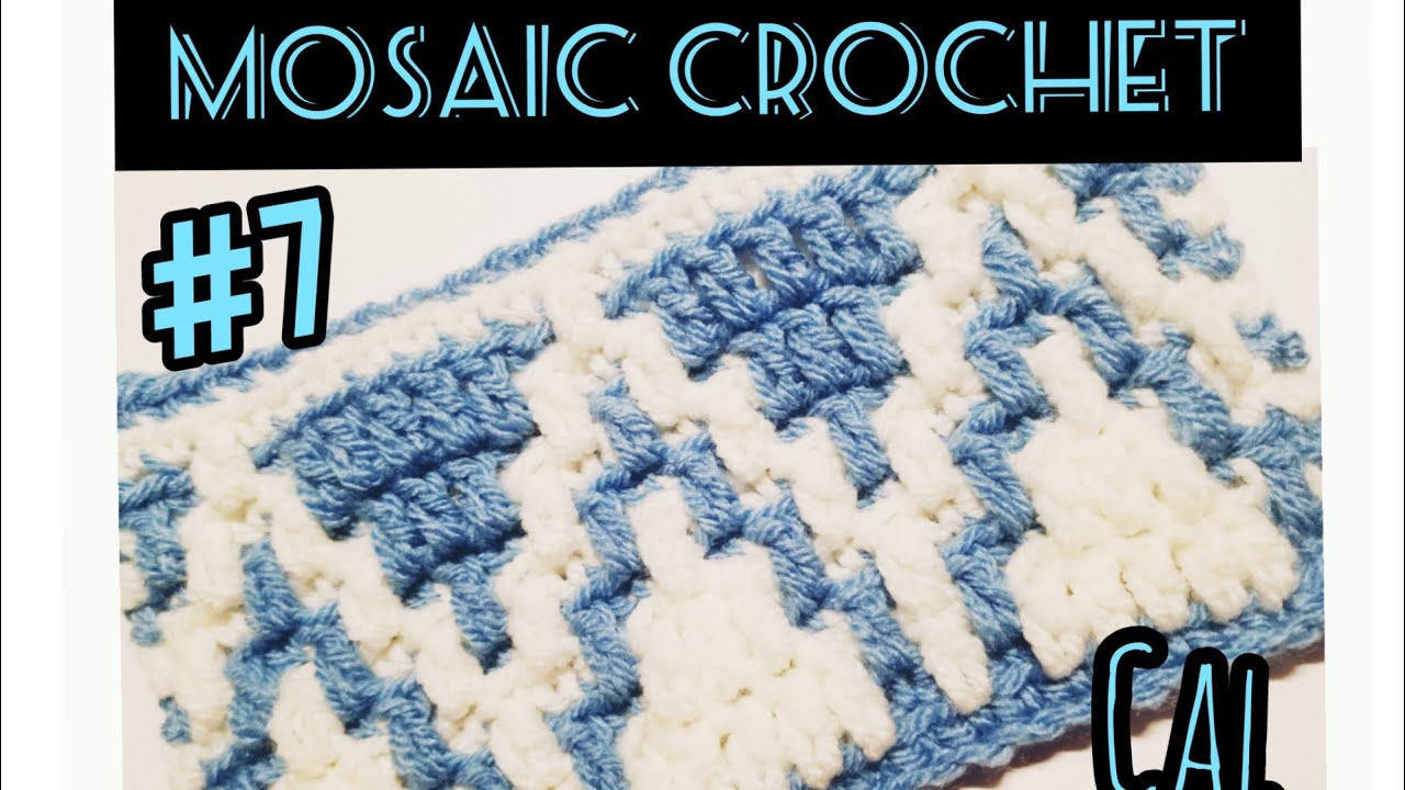Mosaic Crochet: Clean Mosaic Crochet Tutorial (1-Row, No Cut Ends CMC)  ・ClearlyHelena