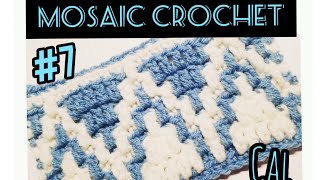 Mosaic Crochet AlongPattern 7 easy beginner friendly tutorial