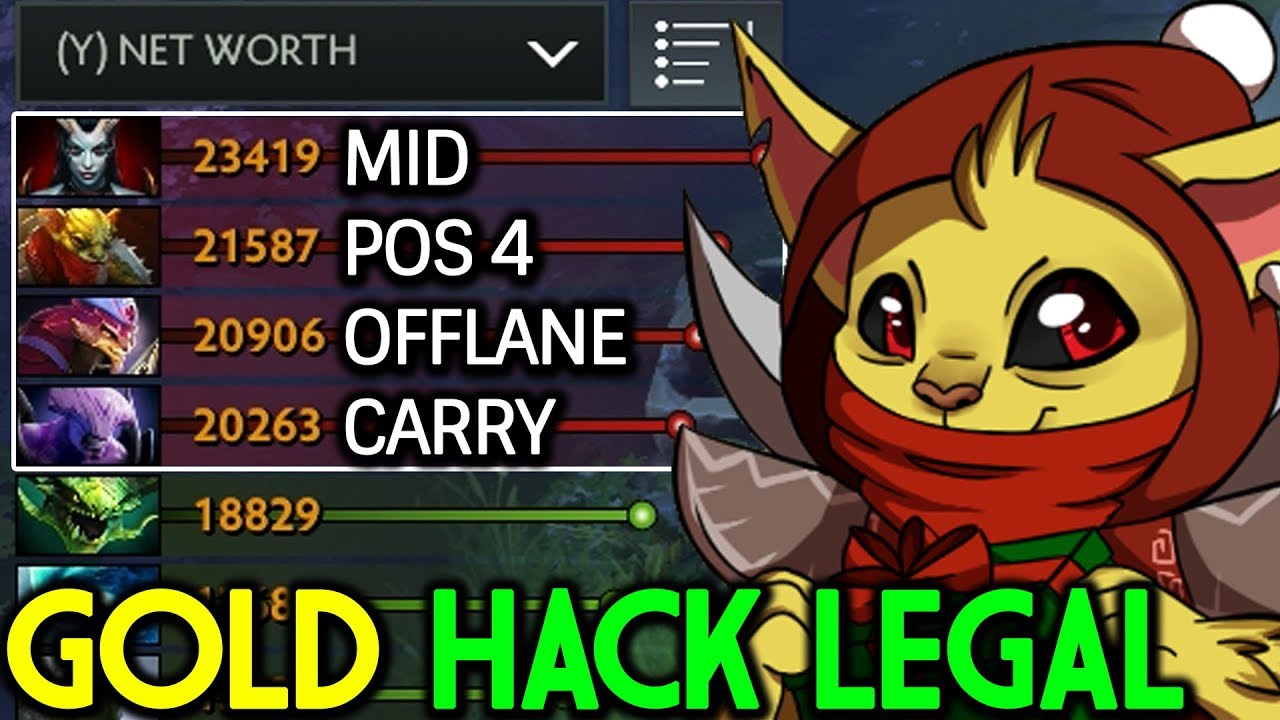 SexyBamboe [Bounty Hunter] Gold Hack Legal 7.13 Dota 2 - YouTube