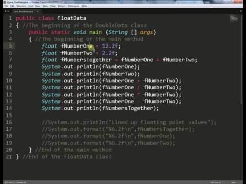 Java - Lesson 02 Review - Float
