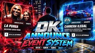 DK ANNOUNCE EVENT SYSTEM | Best fivem script | ESX QBX QB