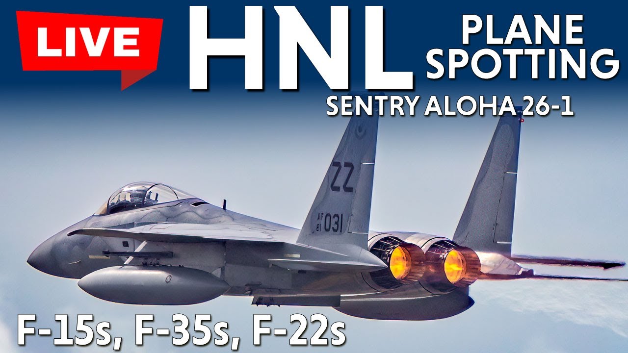 F-22, F-35, F-15 - Fighter Exercise Sentry Aloha 26-1 - Live From Hawaii 1-16-26