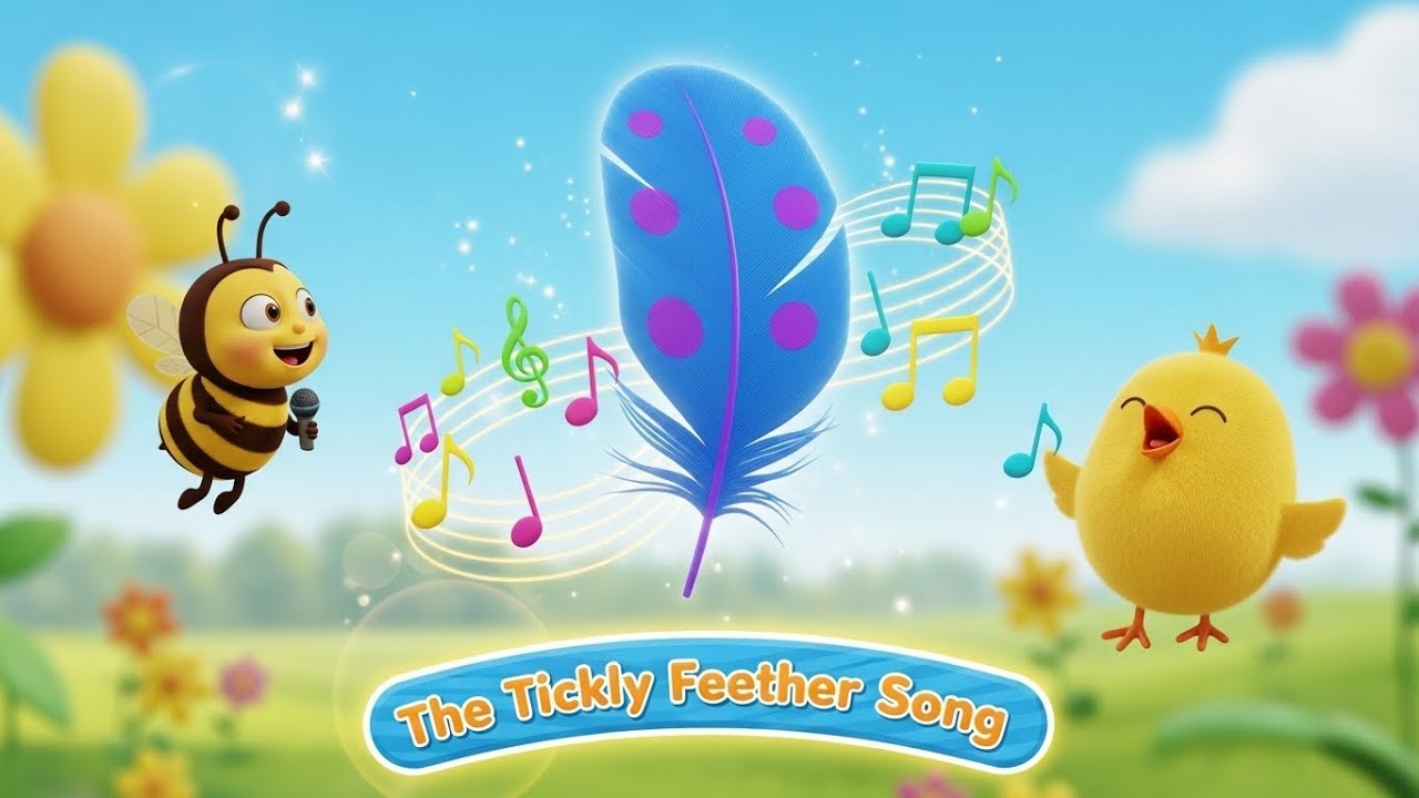 The Tickly Feather Song 🪶🎶 | Fun Kids Song & Preschool Learning Video