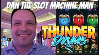 BOOM BOOM! Thunder Drums Slot Goes WILD Park MGM Vegas!