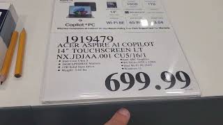 ASPIRE AI COPILOT 14 TOUCHSCREEN LT NX.JDJAA.001 CU5/16/1Intel Core Ultra 5• 16GB LPDDR5X Memory