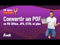 Comment convertir des PDF en fichiers Microsoft Office, en fichiers image et plus encore | Tutoriel