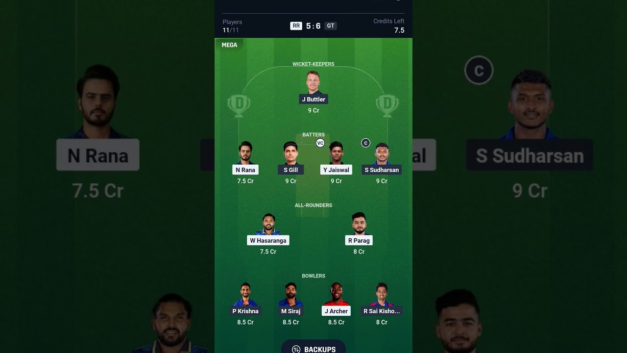 rr vs gt dream11 prediction ! raj vs guj dream11 prediction ! RR VS GT DREAM11 TEAM ?