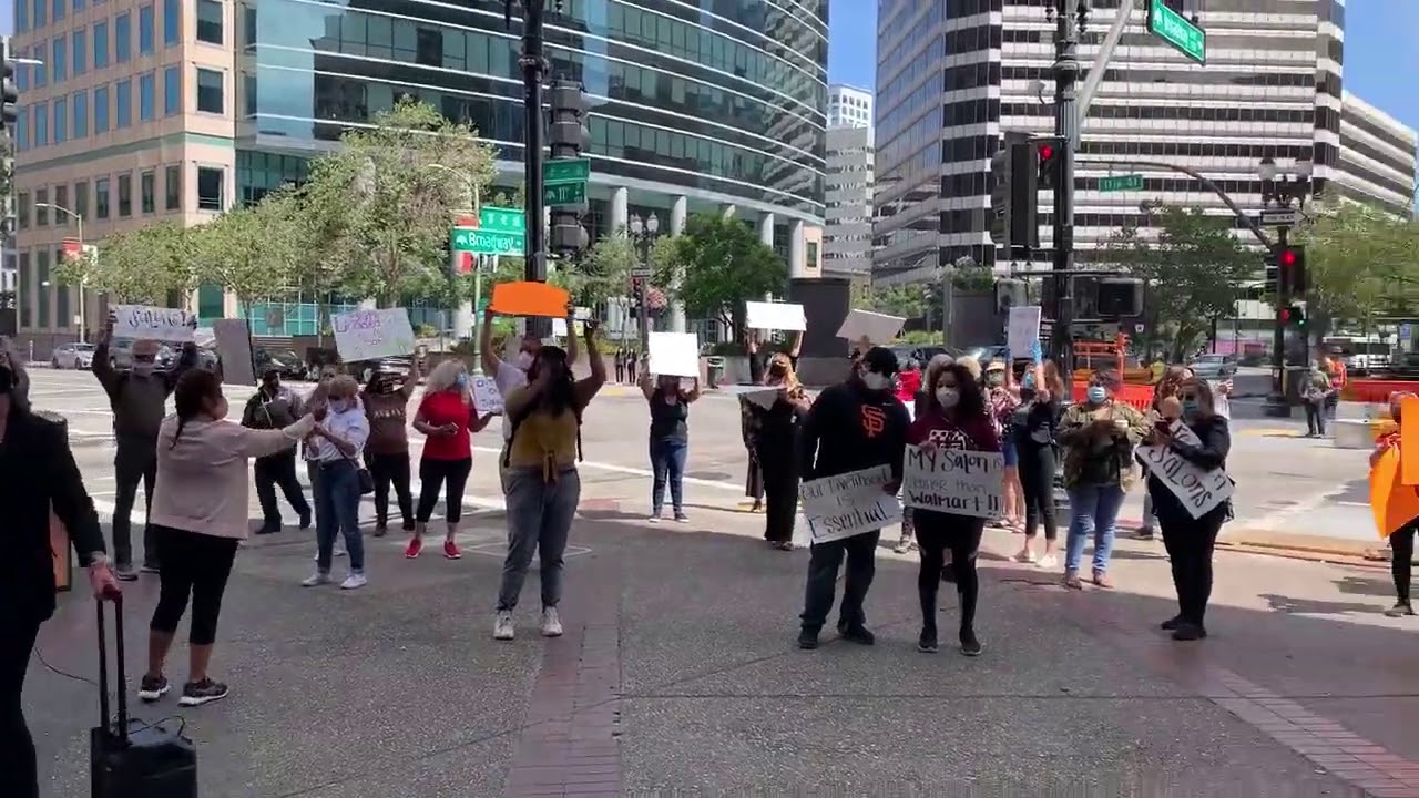 Protest Closures of Hair Salons YouTube