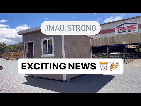 Update on the midterm housing for people of Lahaina - YouTube