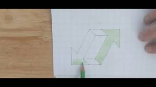 Beginner's guide to drawing a 3D arrow illusion
