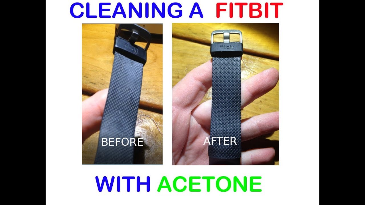 Cleaning a Fitbit Charge band with 