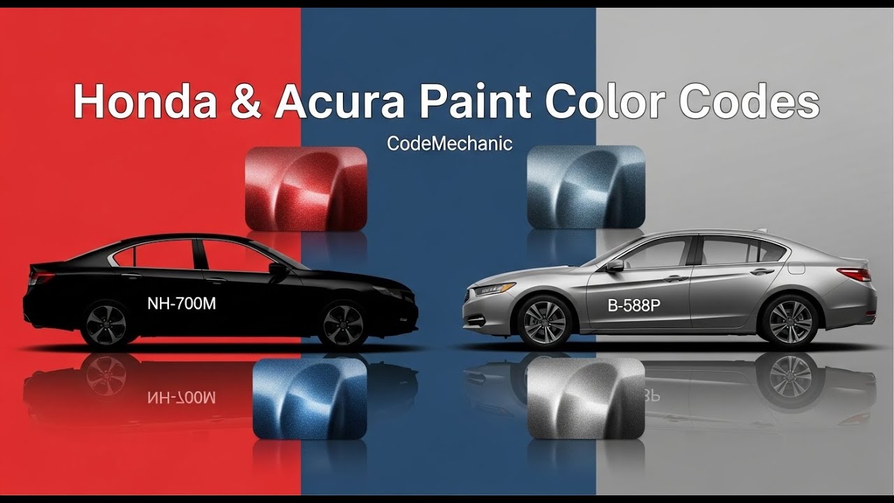 Honda & Acura Paint Color Codes – Factory Paint Guide | CodeMechanic