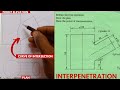 Interpretation interpenetration in technical drawing