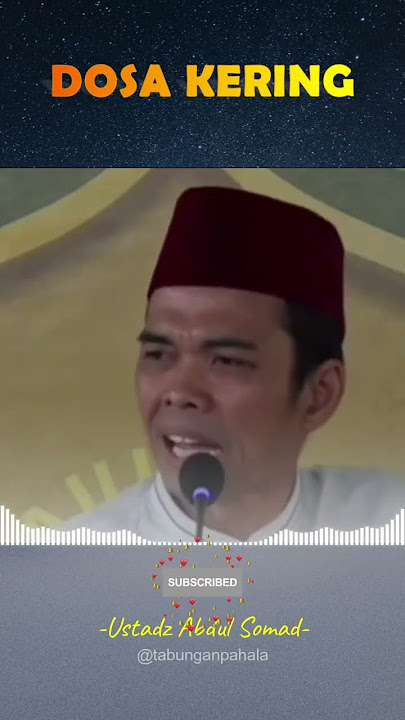 Dosa Kering - Ustadz Abdul Somad #shorts #ceramah #ustadzabdulsomad
