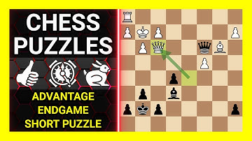 Chess Puzzles to Practice. Themes: Advantage, Endgame, Short puzzle. Learn Chess