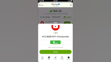 #13 SEED NFT INTRODUCTION VIDEO CODE +2 💚💵| SEEDS video code #seeds #telegram #cryptocurrency #fyp