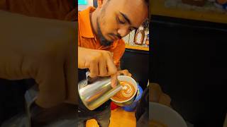 tulip latte art. #latteart #coffeelatteart #coffee #barista #cocbexpert #sipcoffee #youtubeshorts