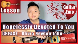 Hopelessly Devoted To You - Olivia Newton John Guitar Tutorial chords