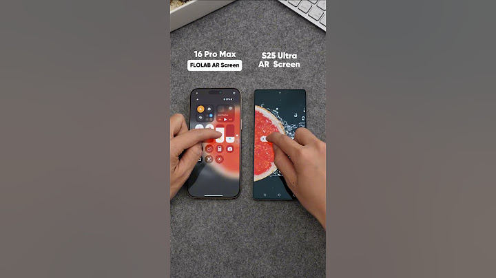 Under studio light, iPhone 16 Pro Max w/ FLOLAB AR vs Samsung S25 Ultra AR #Anti-Reflective