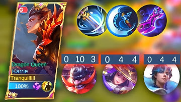 KARRIE FULL CRITICAL BUILD! ONE SHOT ALL META HEROES!?