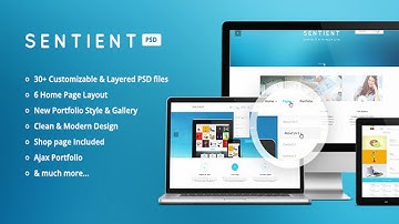 Sentient - Multi Purpose PSD Template | Themeforest Website Templates and Themes