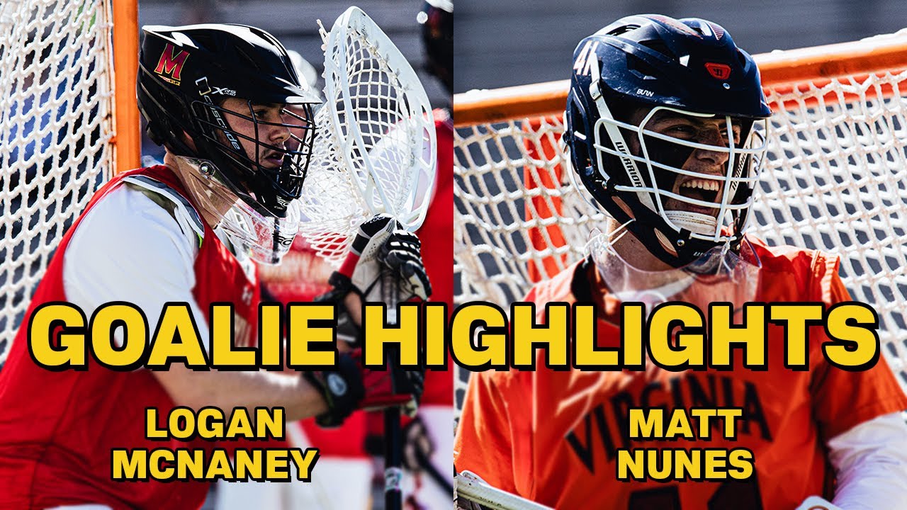 Maryland vs Virginia GOALIE HIGHLIGHTS | Logan McNaney & Matt Nunes (4K)