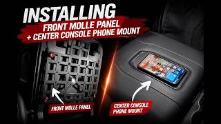 Boost Auto wireless charger PLUS armrest molle organization from MFC Offroad - 2022 Chevy Tahoe