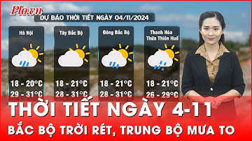 Thời tiết ngày 4-11: Không khí lạnh tăng cường khiến Bắc Bộ chuyển rét, Trung Bộ mưa to | Tin nhanh