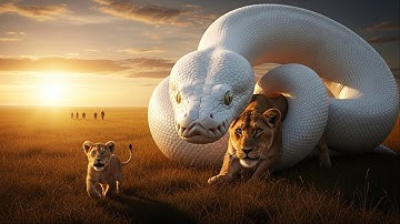 Heroic Rescue Team Saves Mother Lion From Dangerous Attack Of Giant Python